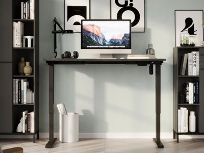 Elektrisch verstelbaar bureau POLYGON 140 cm grafiet