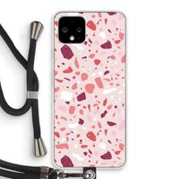Terrazzo N°15: Pixel 4 Transparant Hoesje met koord