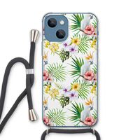 Gele kuif: iPhone 13 Transparant Hoesje met koord