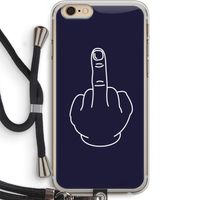 F**k U: iPhone 6 PLUS / 6S PLUS Transparant Hoesje met koord