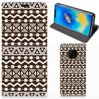 Huawei Mate 20 Pro Hoesje met Magneet Aztec Brown - thumbnail