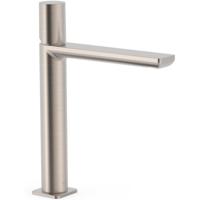 Wastafelkraan Tres Loft | Opbouw | Mengkraan | Hoog model | 1-knop | Rond | RVS look