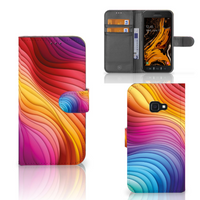 Book Case voor Samsung Galaxy Xcover 4 | Xcover 4s Regenboog - thumbnail