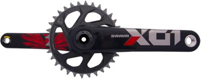 SRAM crankstel "x01 eagle" crankset x01 eagle 32t super boost+ 175mm