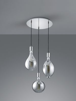 Trio Ginster hanglamp chroom 2