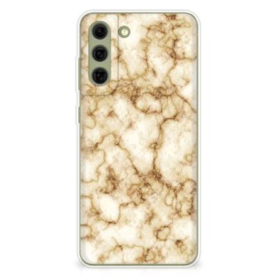 Samsung Galaxy S21FE | TPU | Siliconen hoesje | Marmer Goud