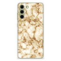 Samsung Galaxy S21FE | TPU | Siliconen hoesje | Marmer Goud