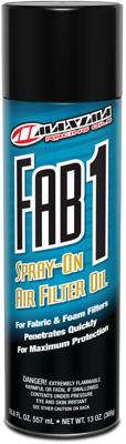 MAXIMA RACING OILS luchtfilterolie "fab-1 fabric & foam filter spray". air filter oil maxima 557ml fab-1