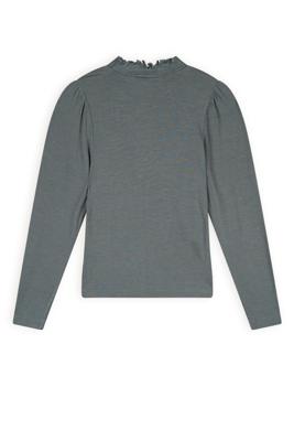 NoNo Meisjes t-shirt rib jersey - Koss - Bushy grijs