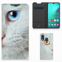 Samsung Galaxy A40 Hoesje maken Witte Kat