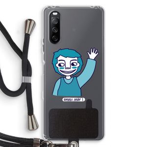 Zwaai: Sony Sony Xperia 10 III Transparant Hoesje met koord