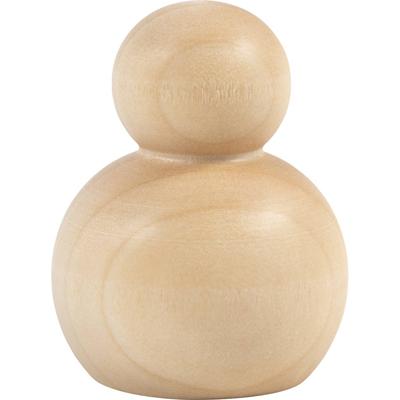 Creativ Company Houten figuur, rond, h: 5 cm, 5 stuk/ 1 doos