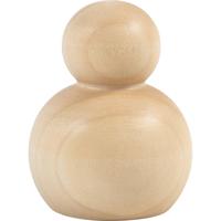 Creativ Company Houten figuur, rond, h: 5 cm, 5 stuk/ 1 doos