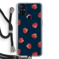 Framboosjes: OnePlus Nord N10 5G Transparant Hoesje met koord