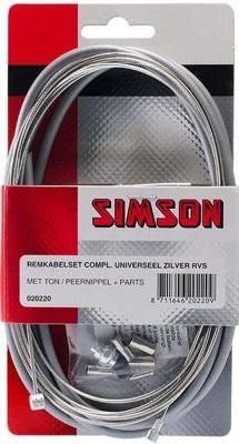 Remkabelset compleet Simson universeel - grijs