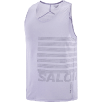 Salomon Sense aero singlet gfx heren - BLAUW - Heren