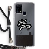 Girl Gang: Samsung Galaxy M31 Transparant Hoesje met koord