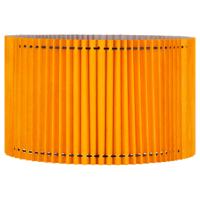 Papieren Gevouwen Lampenkap - Cilindrisch - Oranje - ø40 x 20 cm - E27 fitting - Voor Staande Lamp - Ontworpen voor woonkamer en eetkamer