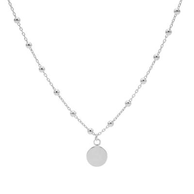 Karma Ketting Dots Disc Zilver