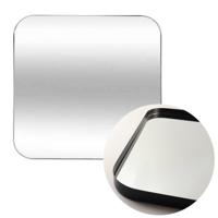 MISOU Wandspiegel - Vierkante - Spiegel - Zwart - 55x3x55cm - Metaal - thumbnail