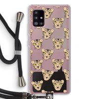 Tijger: Samsung Galaxy A51 5G Transparant Hoesje met koord