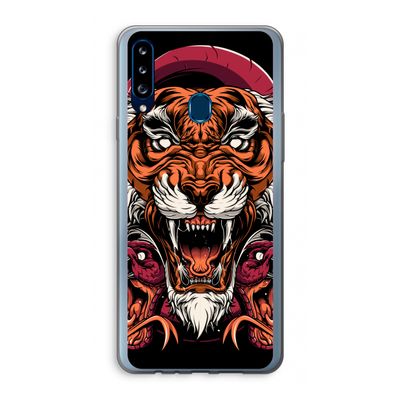 Tiger and Rattlesnakes: Samsung Galaxy A20s Transparant Hoesje