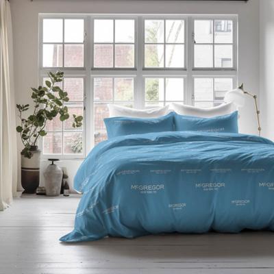 Dekbedovertrek McGregor Blauw Tekst 240x200 Cm McGregor - Dekbed-Discounter.nl