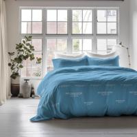 Dekbedovertrek McGregor Blauw Tekst 240x200 Cm McGregor - Dekbed-Discounter.nl