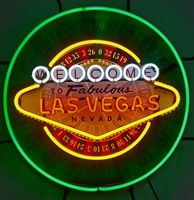 Las Vegas Roulette Neon Verlichting - 60 cm