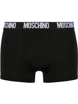 Moschino boxer à logo - Noir