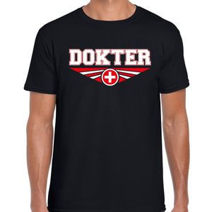 Dokter t-shirt zwart heren - Beroepen shirt