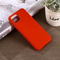 Effen kleur Liquid silicone shock proof volledige dekking Case voor Google pixel 4XL (rood)