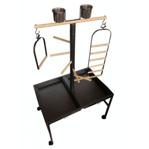 Topmast papegaaienstandaard play zwart