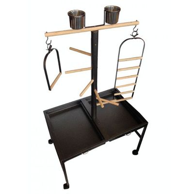 Topmast papegaaienstandaard play zwart