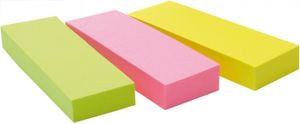 Post-it notes markers, ft 25 x 76 mm, blister met 3 x 100 vel, geassorteerde kleuren