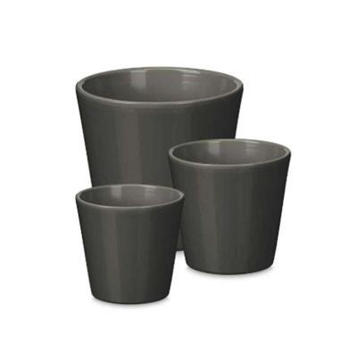 Pottenset Ibergarden Antraciet Klei Ø 14 cm Ø 22 cm Ø 17 cm 3 Onderdelen