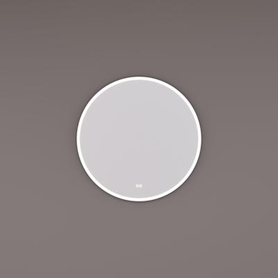 Spiegel Hipp Design SPV 13000 BL Rond Met Frame Mat Zwart Met Verlichting Incl. Spiegelverwarming (Alle Maten)