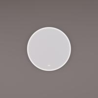 Spiegel Hipp Design SPV 13000 BL Rond Met Frame Mat Zwart Met Verlichting Incl. Spiegelverwarming (Alle Maten)
