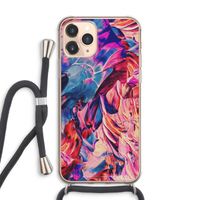 Pink Orchard: iPhone 11 Pro Max Transparant Hoesje met koord
