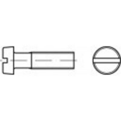 TOOLCRAFT TO-5381193 Cilinderkopschroeven M6 80 mm Sleuf DIN 84 Staal Galvanisch verzinkt 100 stuk(s)