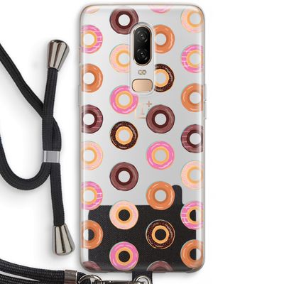 Donuts: OnePlus 6 Transparant Hoesje met koord