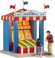 Lemax skee ball game verlicht kerstdorp tafereel Carnival 2025