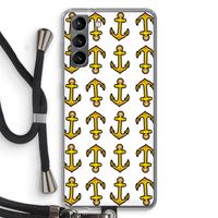Musketon Anchor: Samsung Galaxy S21 Transparant Hoesje met koord