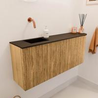 Toiletmeubel Mondiaz Joya | 101.6 cm | Meubelkleur Oak | Faye wastafel Urban Links | Zonder kraangat(en)