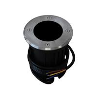 LED grondspot RVS armatuur GU10 ZWART 220/230Volt IP65 rond
