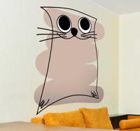 Muursticker Kinderkamer Kat - thumbnail