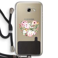 GRL PWR Flower: Samsung Galaxy A5 (2017) Transparant Hoesje met koord