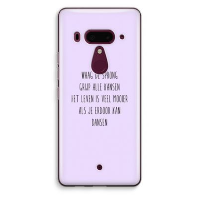 Sprong: HTC U12+ Transparant Hoesje