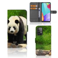 Samsung Galaxy A52 | Telefoonhoesje | Met pasjeshouder | Panda