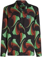 ETRO floral-print silk bowling shirt - Noir